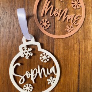 Name Hoop Christmas Decoration