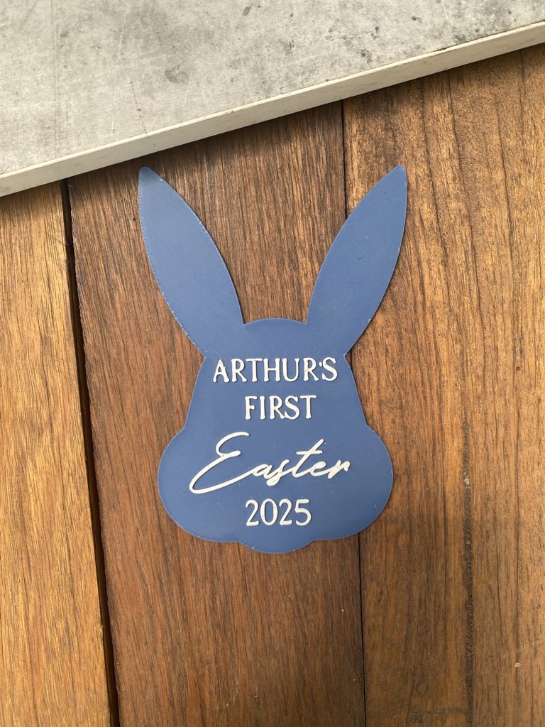 First Easter Bunny Ear Plaque