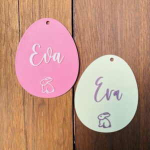 Easter Egg Basket Tag