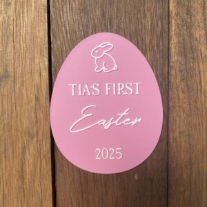 First Easter Egg Plaque
