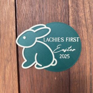 First Easter Bunny Plaque