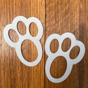 Easter Bunny Footprint Stencil