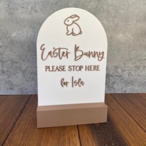 Easter Bunny Please Stop Here Arch