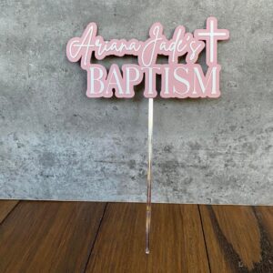 Baptism Cake Topper