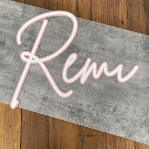 Large Name Wall Decal Two Tone