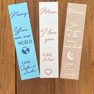 Personalised Mother's Day Bookmarks