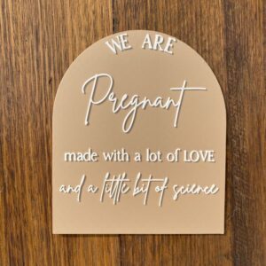 IVF Pregnancy Announcement Plaque