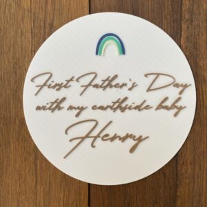 First Earthside Fathers Day Plaque