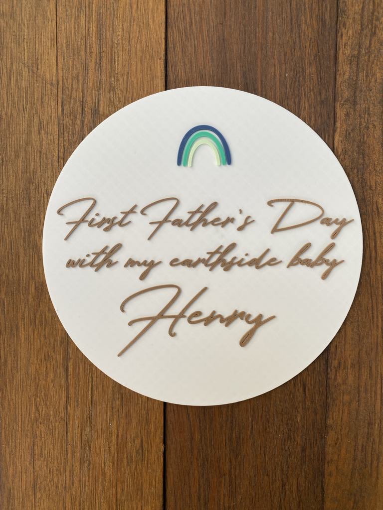 First Earthside Fathers Day Plaque