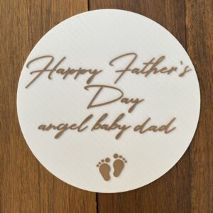 Angel Baby Father's Day Plaque