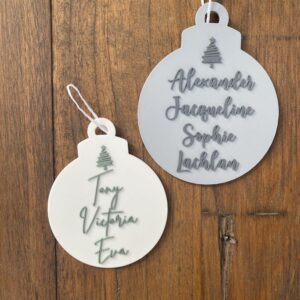 Family Names Christmas Decoration
