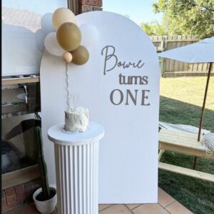 Customisable Single Colour Back Drop Text