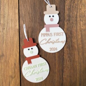 Snowman First Christmas Decoration