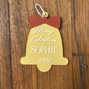 Personalised Bell Christmas Decoration