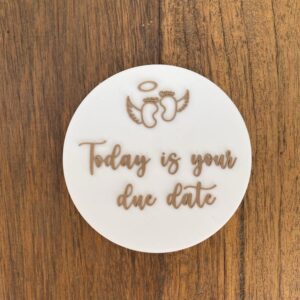Angel Baby Due Date Plaque