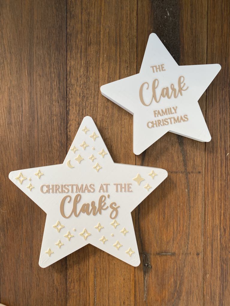 Personalised Christmas Tree Star